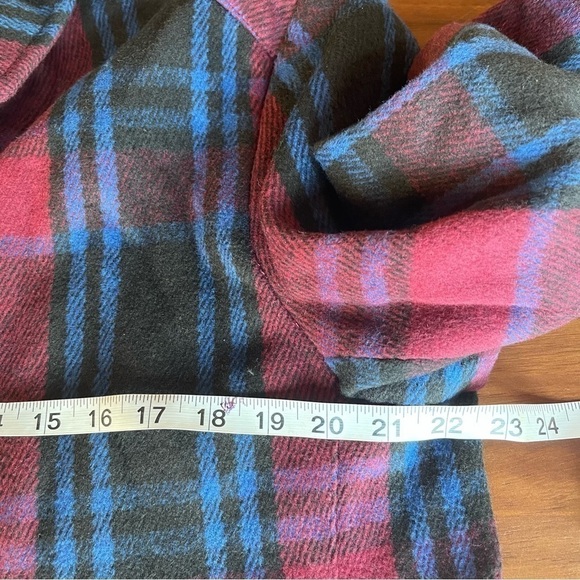 NWT Target White Houston white plaid over coat size medium - Picture 8 of 9